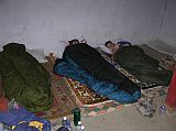 Tibet Kailash 11 Back 10 Shishapangma Checkpoint Room Inside We had initially wanted to camp next to the Shishapangma Checkpoint Guesthouse, but the water wasnt trustworthy. So we stayed at the Guesthouse  here is our basic room with mattresses on the floor.